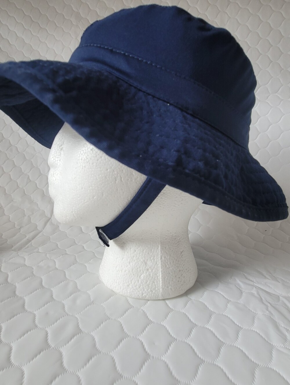 Coolibar Navy Baby Splashy Sun Bucket Hat Size 18-24M